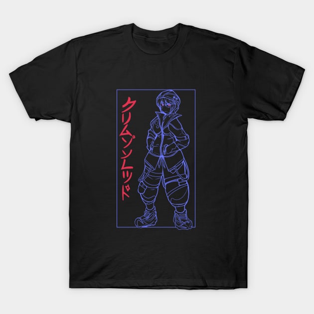 Drip anime girl T-Shirt by wisdomeel